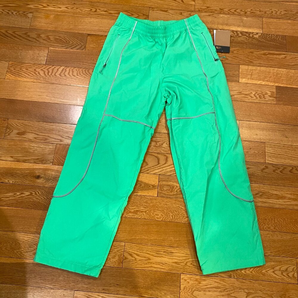 The North Face Mens Tek Piping Wind Pant Neon Chlorophyll Green DWR S NWT